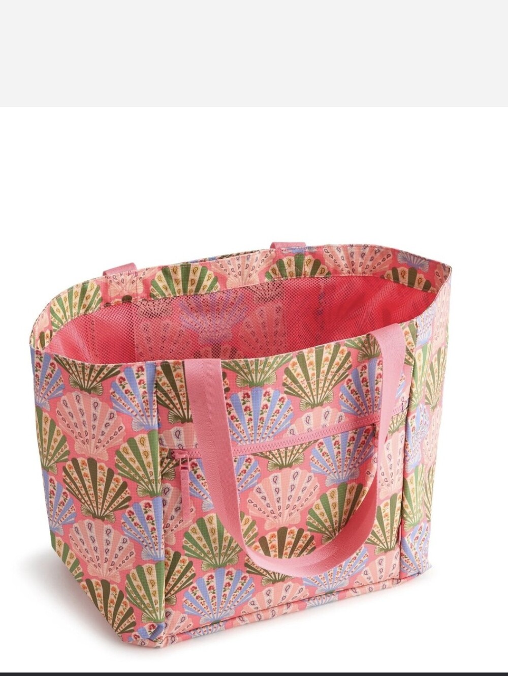 Vera Bradley Drawstring Family Tote In Cottage Shells Decor NWT - Picture 3 of 10